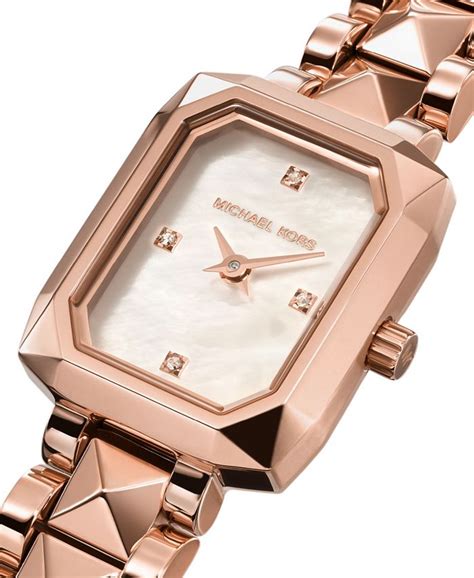 michael kors alane two-hand rose gold-tone stainless steel watch|Michael Kors Women's Alane Two.